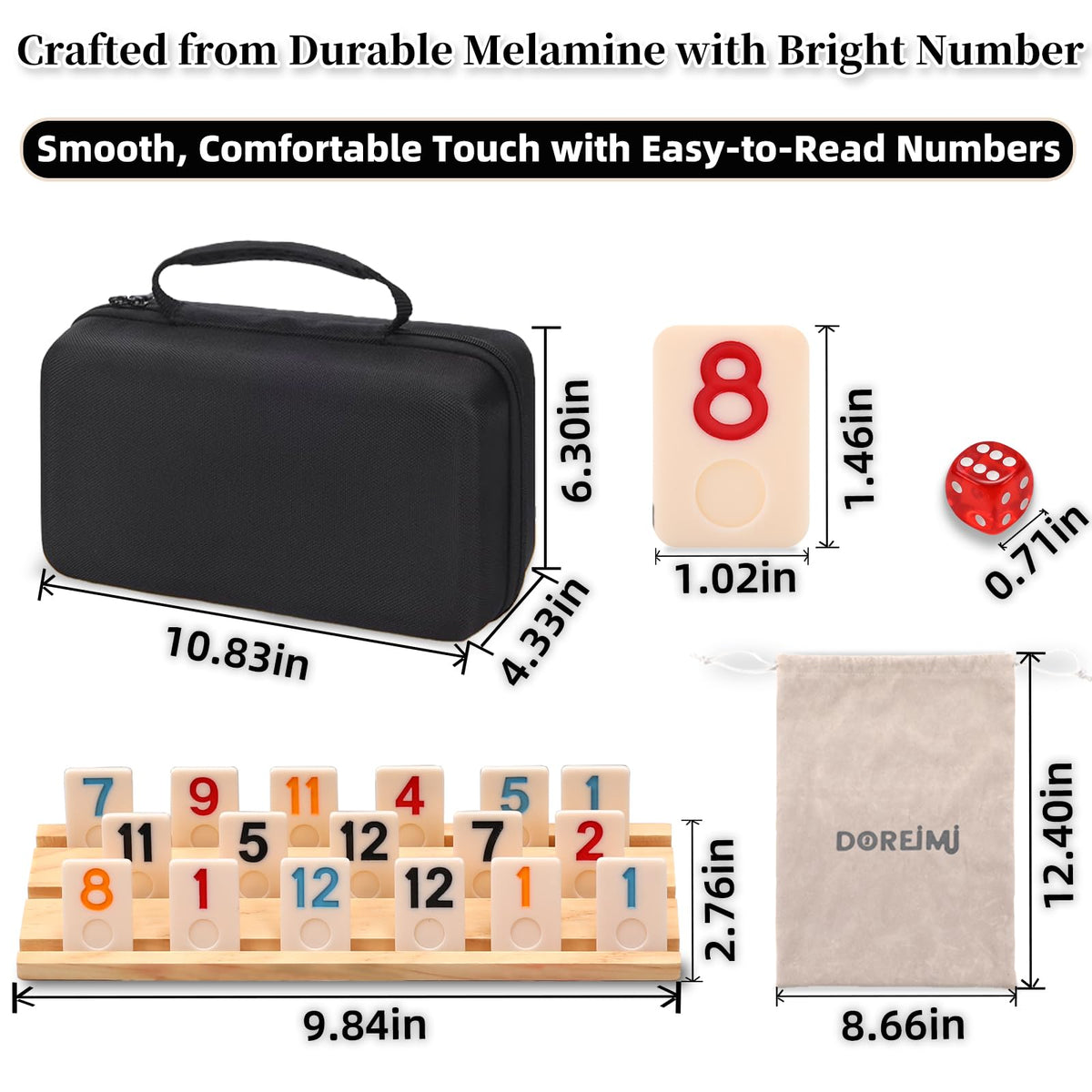 Doreimi soft felt-bottom racks protect surfaces during play