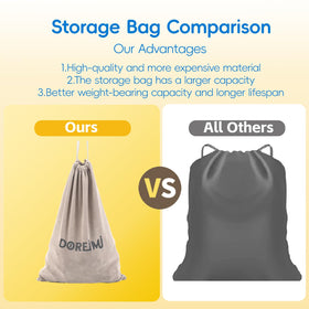 Doreimi travel case with zipper and bag storage for smooth on-the-go play