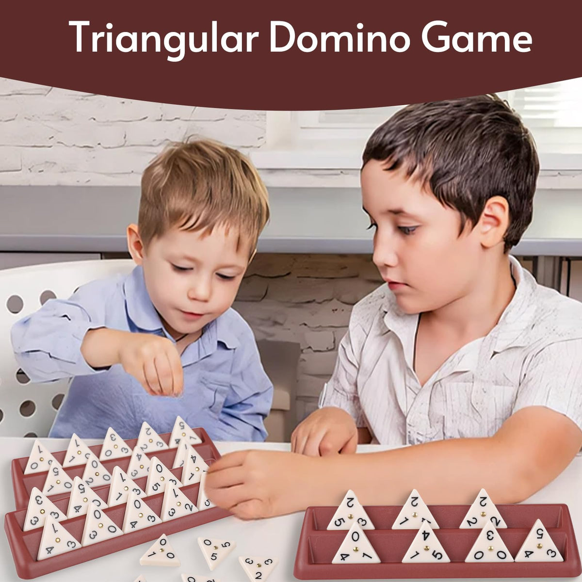 Doreimi triangle domino family game night in action with friends