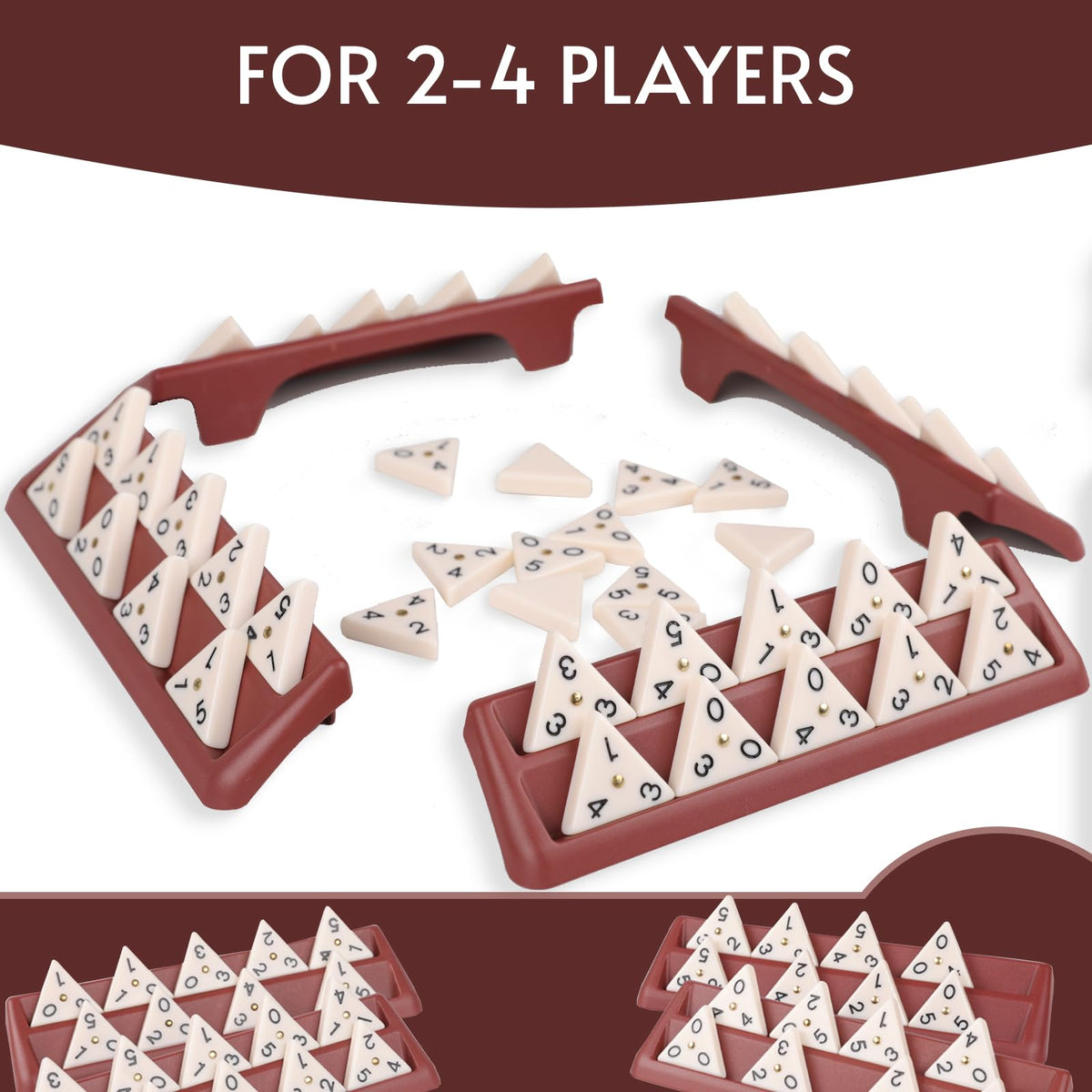 Play area with Doreimi triangle domino ready for quick rounds