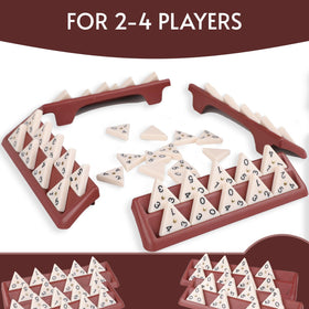 Play area with Doreimi triangle domino ready for quick rounds