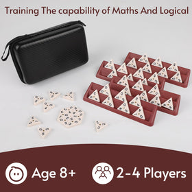 Doreimi triangle domino travel case ready for on the go play