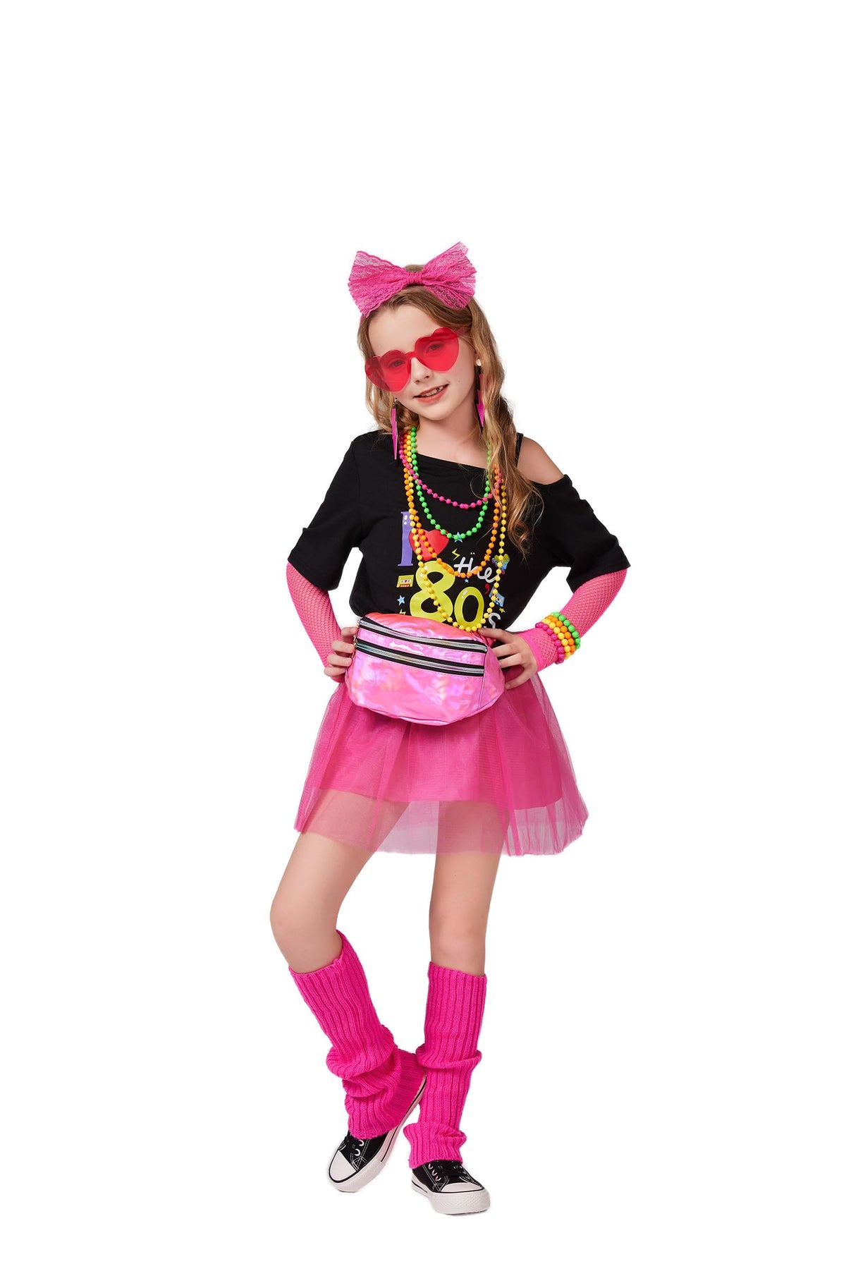Dormstop girls 80s fanny bag keeps kids' essentials handy during parties