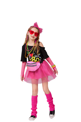 Dormstop girls 80s heart glasses finish playful retro ensemble for celebrations