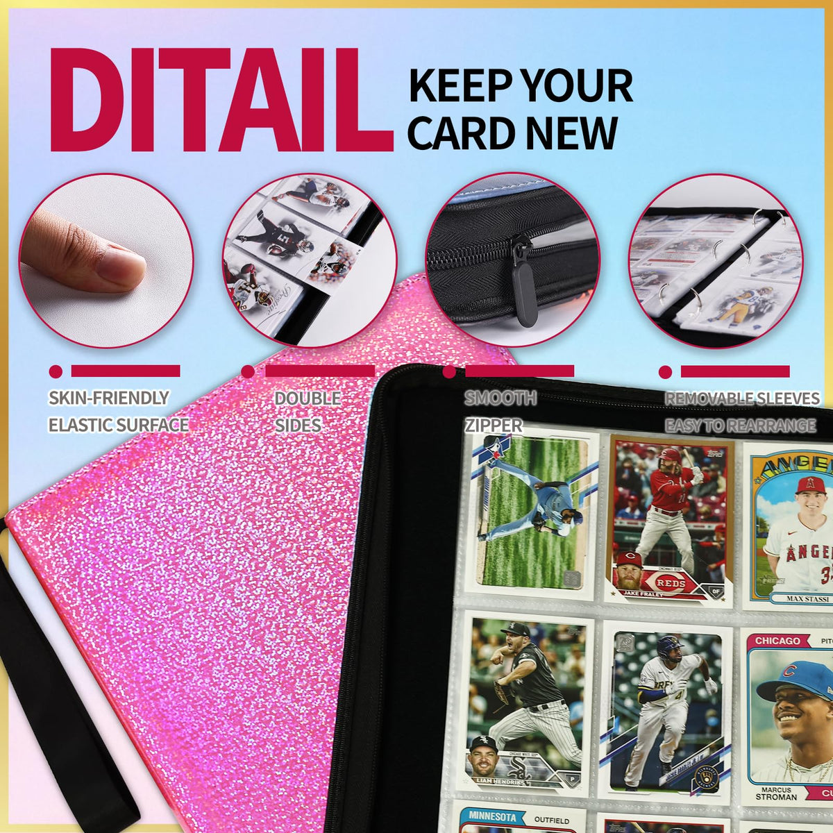 Durable materials guard your collection against spills and daily wear.