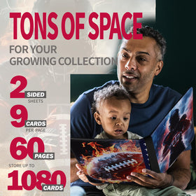 Dosanlues binder interior supports 1080 pockets for large collections.