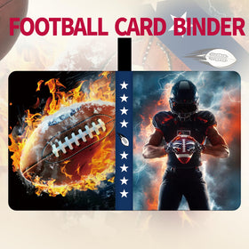 Dosanlues football card binder spine open enables quick card access.