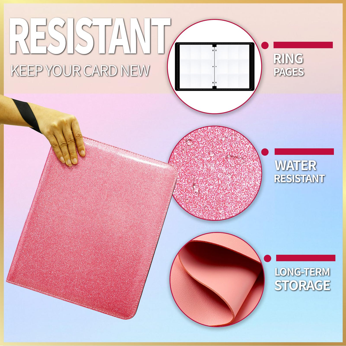 Dosanlues soft leather-like surface with wrist strap enhances comfort and portability.
