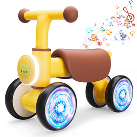 Doselie balance bike with luminous wheels for safe outdoor play.