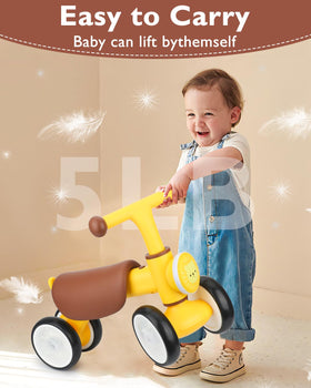 Doselie balance bike self-locking buckles secure tires during play.