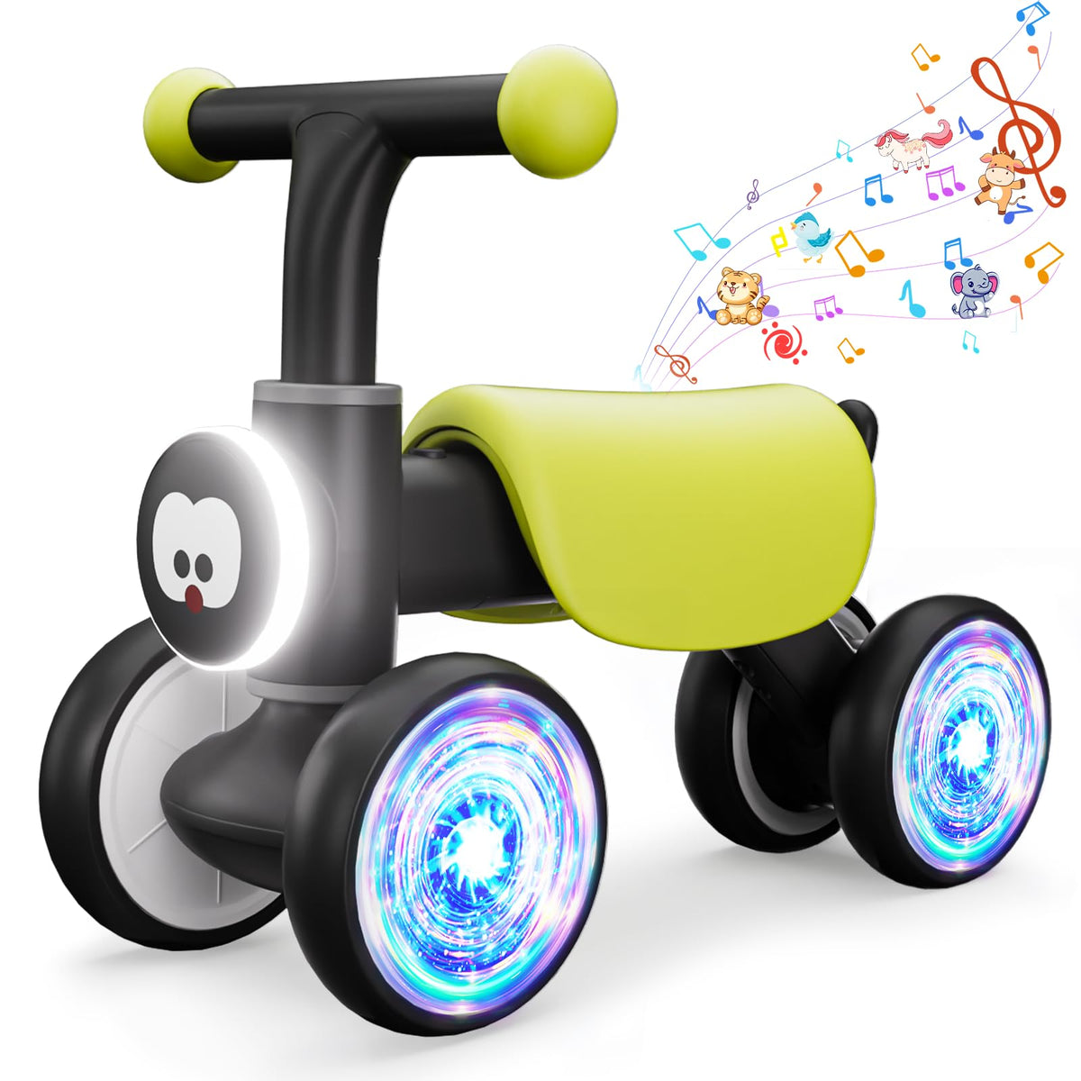 Doselie colorful glow wheel bike side view inviting curiosity and active play