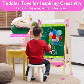 Doselie easel with colorful art supplies kit included for start-to-finish creativity
