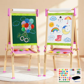 Doselie easel front view with paper roll for at-home creativity