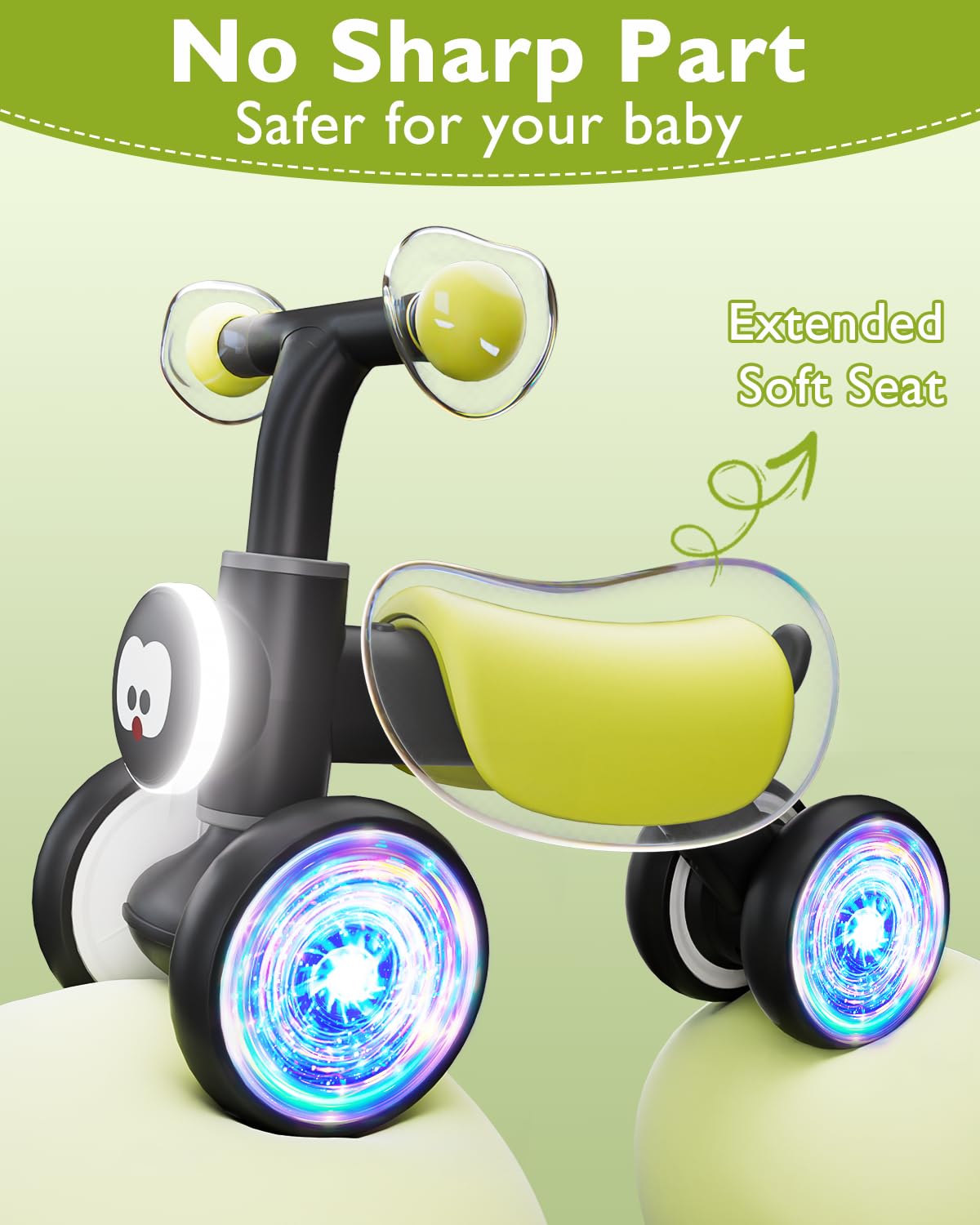 Doselie no-pedal balance bike supports early walking confidence