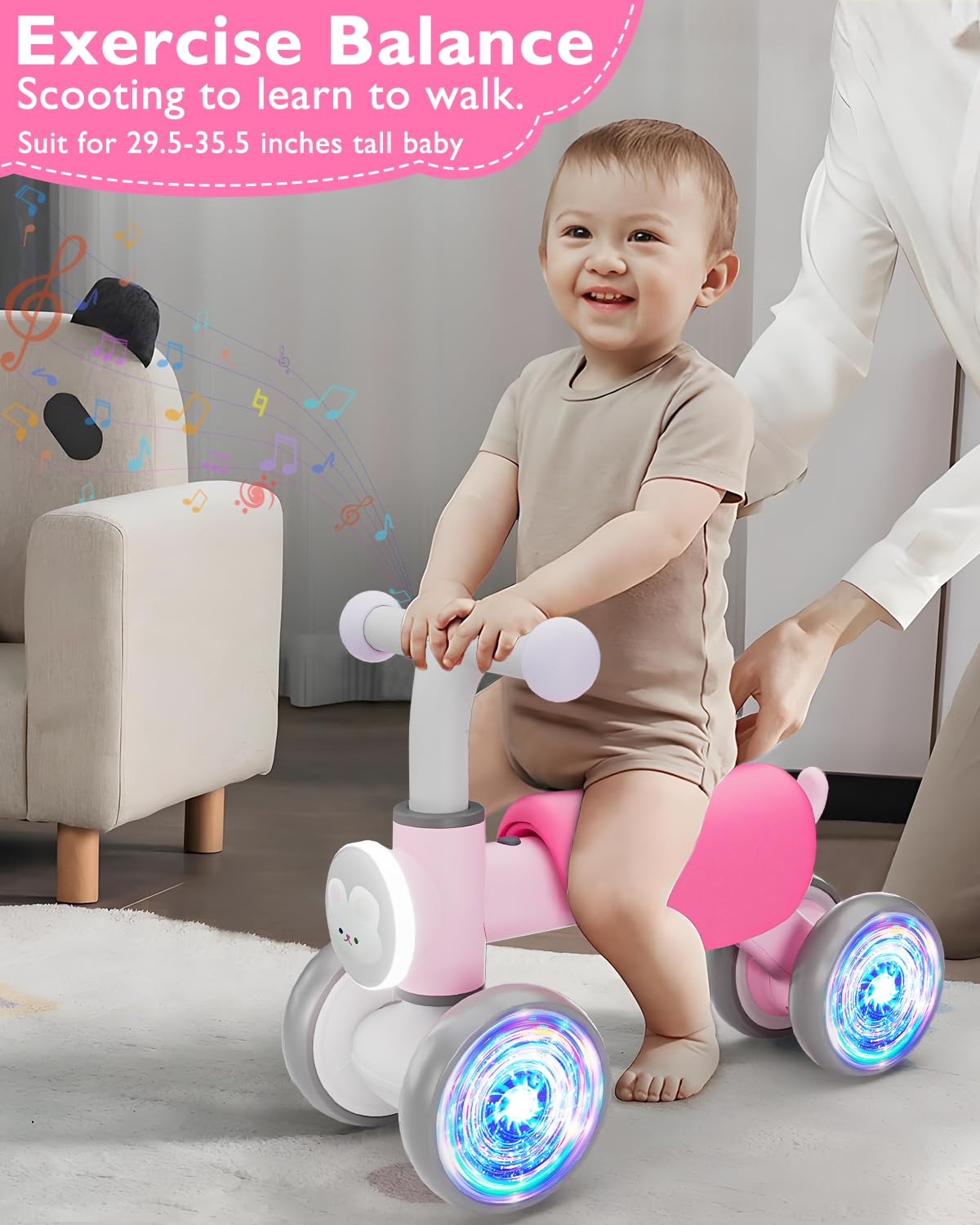 Doselie bike uses wide grippy tires for steady outdoor play.