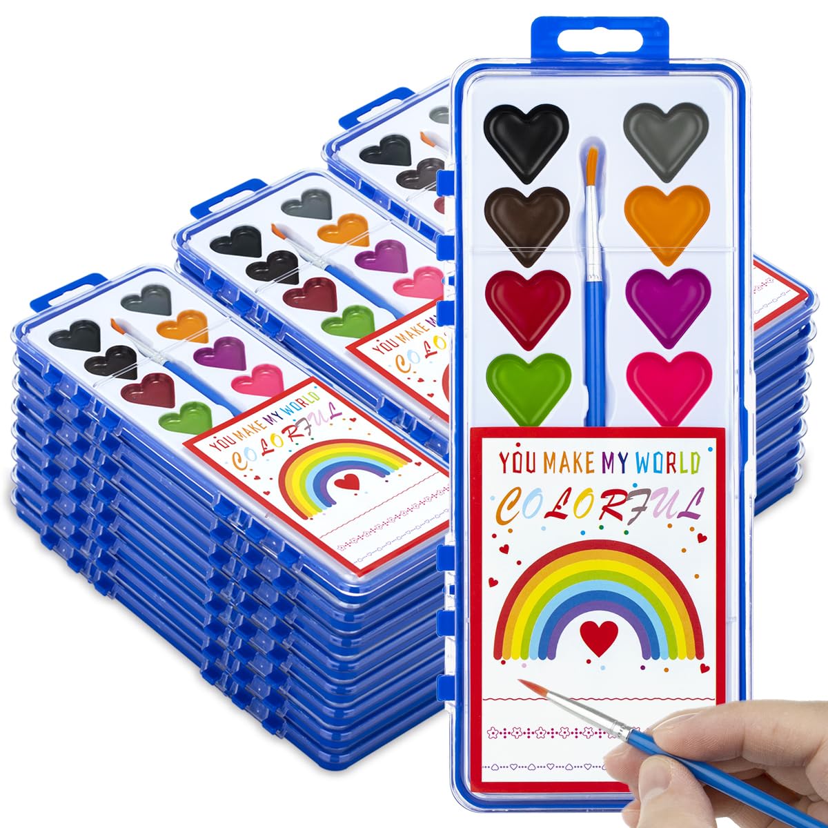 DOSEWART Valentine’s heart-shaped watercolor pack highlights gift-ready design for kids