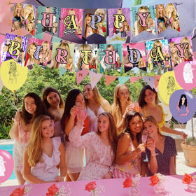 DOSSEL Hannah Singer party setup showcases complete decorations for easy planning.
