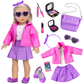 DOTVOSY 18-inch doll outfit skirt set for imaginative play and styling