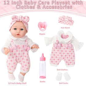 DOTVOSY pacifier included for soothing, authentic baby care moments
