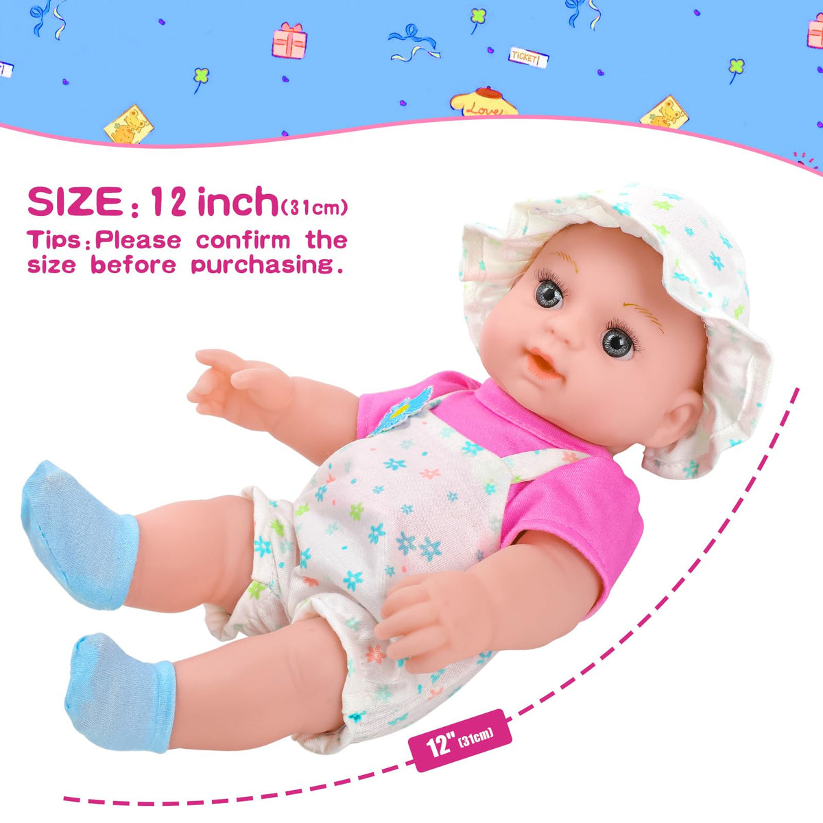 DOTVOSY Daisy-backpack-pattern portable carrier for on-the-go doll adventures