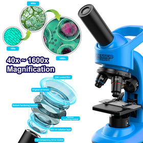 DOUBLE CC Kids Microscope cell phone adapter makes capturing observations easy.