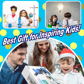 DOUBLE CC Kids Microscope portable packaging guards parts on the go.