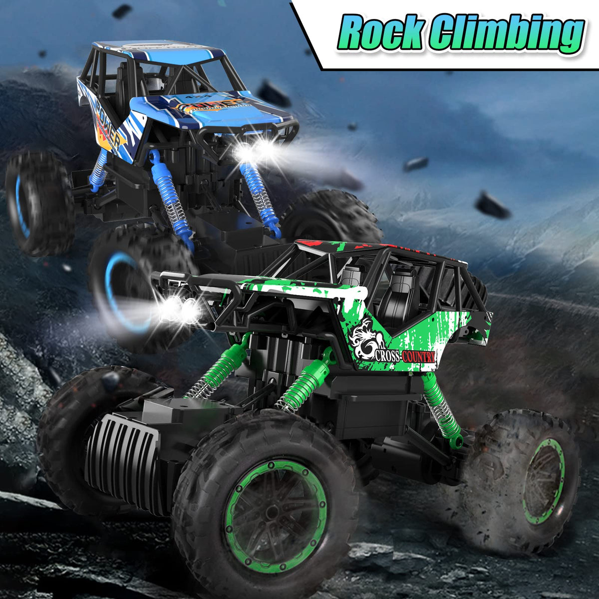 Double E 1:14 scale large RC car detailed body, realistic design.