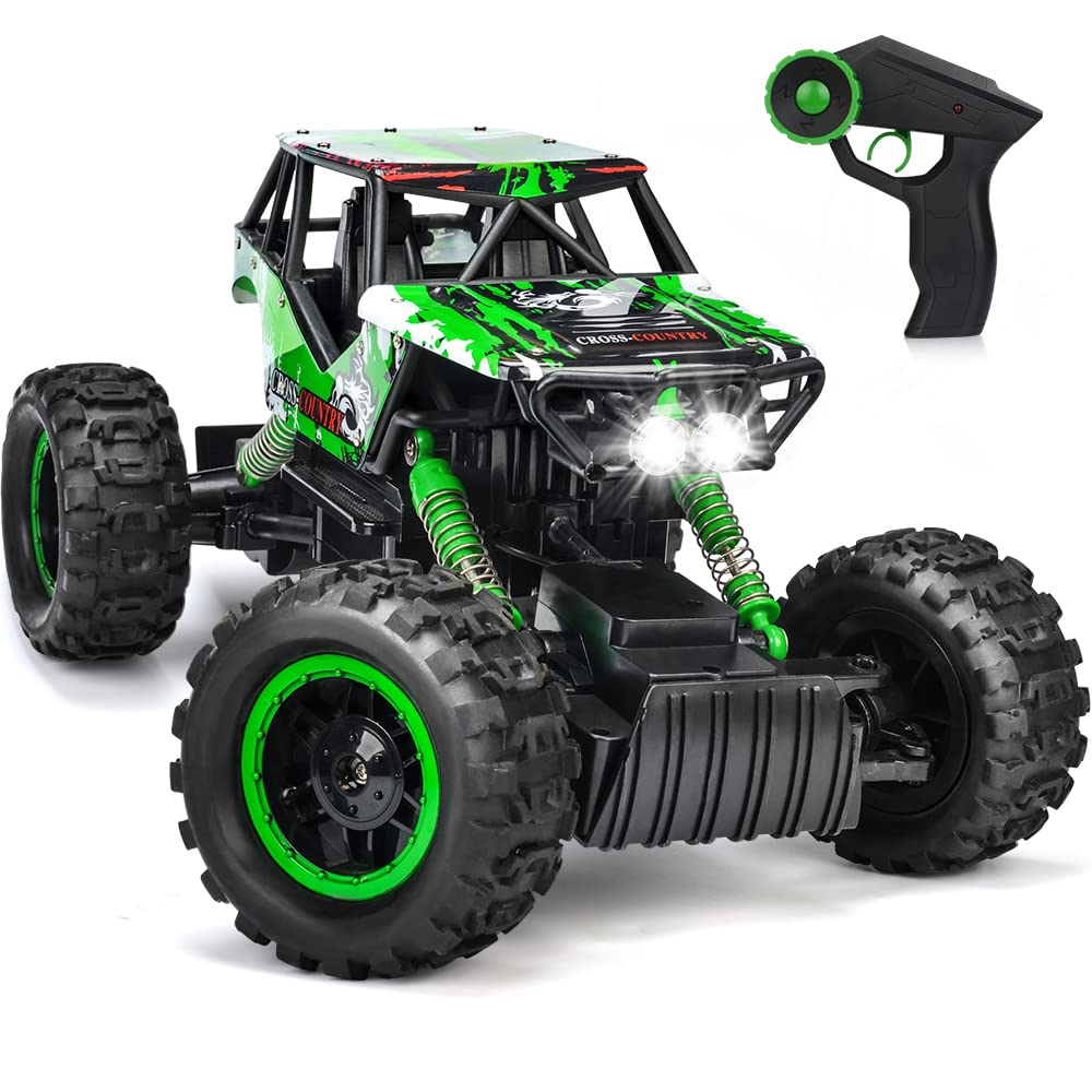 Double E 1:14 scale large RC car front view, rugged off-road design.