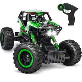Double E 1:14 scale large RC car front view, rugged off-road design.