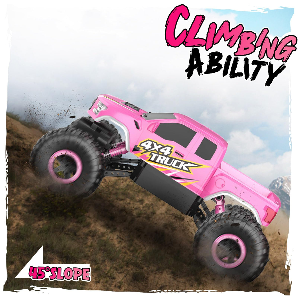 Double E Raptor F150 RC Car 4WD chassis ready for rugged terrain.