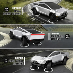 Double E RC car crab obstacle-avoidance mode navigation in action.