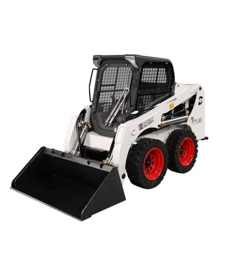 DOUBLE E RC skid steer loader supports 2.4GHz multi-vehicle play without interference