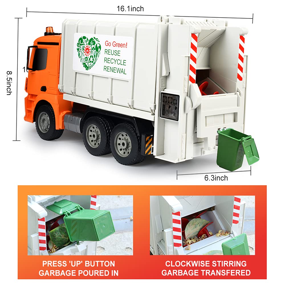 DOUBLE E RC truck front-view highlights a sturdy 4WD chassis for rough play.