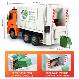 DOUBLE E RC truck front-view highlights a sturdy 4WD chassis for rough play.