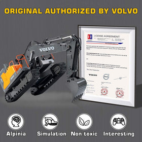 DOUBLE E Volvo excavator with metal jackhammer demonstrates 3-in-1 functionality