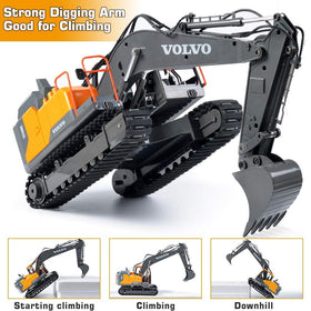 DOUBLE E Volvo excavator cab rotates through 660 degrees for dynamic positioning
