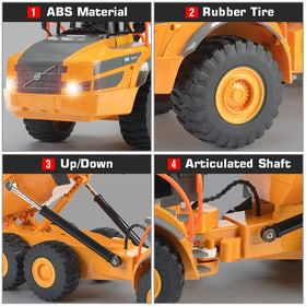 Cab detailing on the DOUBLE E Volvo RC dump truck