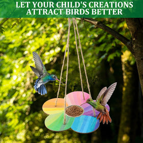 DoubleFill bird feeder craft kit 24-pack supports family crafts and decorating.