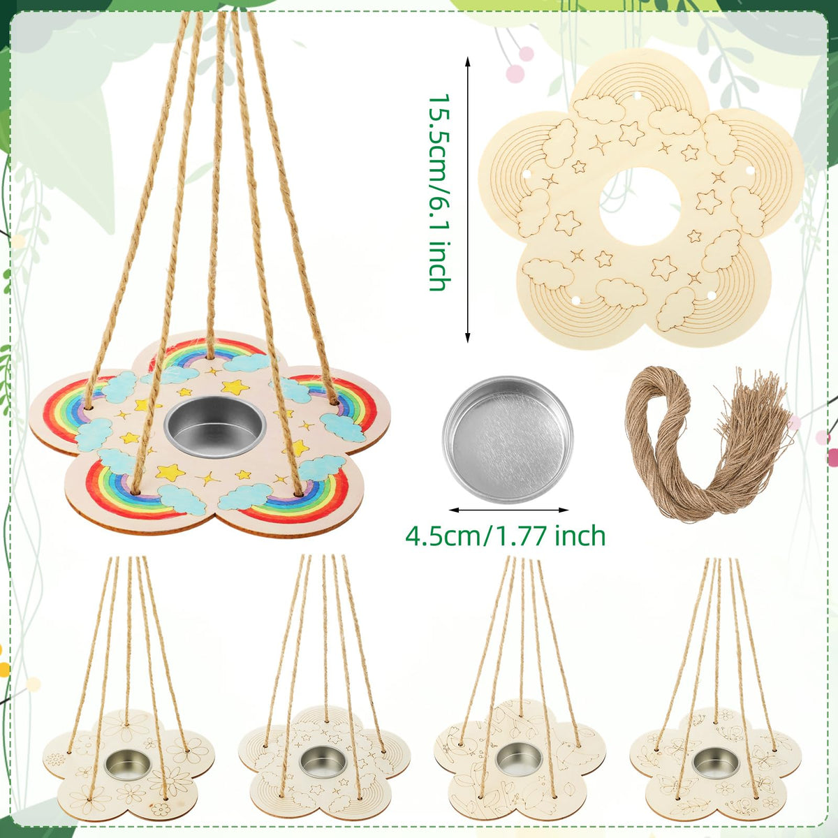 DoubleFill bird feeder kit with flowers design, inspires creativity during arts and crafts sessions