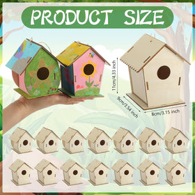 DoubleFill birdhouse design B on display, great for themed party crafts with friends.