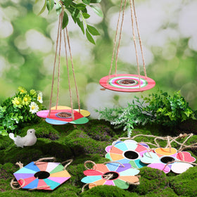 DoubleFill kids assemble and hang a bird feeder for learning
