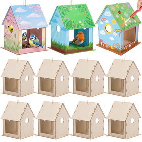 DoubleFill wooden bird feeder kit collection for classroom crafts and kids' projects.