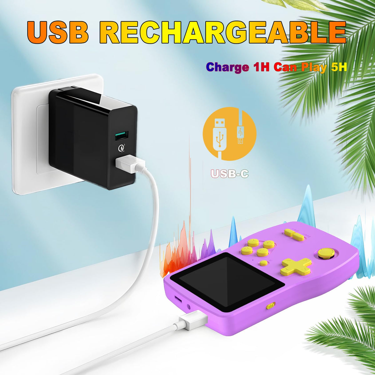 Douddy USB-C rechargeable battery supports extended play anywhere