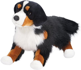 Douglas Alps Bernese Mountain Dog plush front view for cuddling and display.