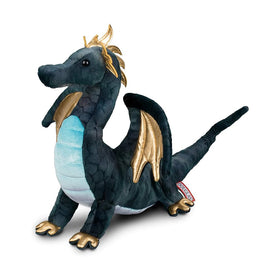 Douglas Aragon Navy Dragon textured-scale pattern highlights lifelike detail and tactile interest.