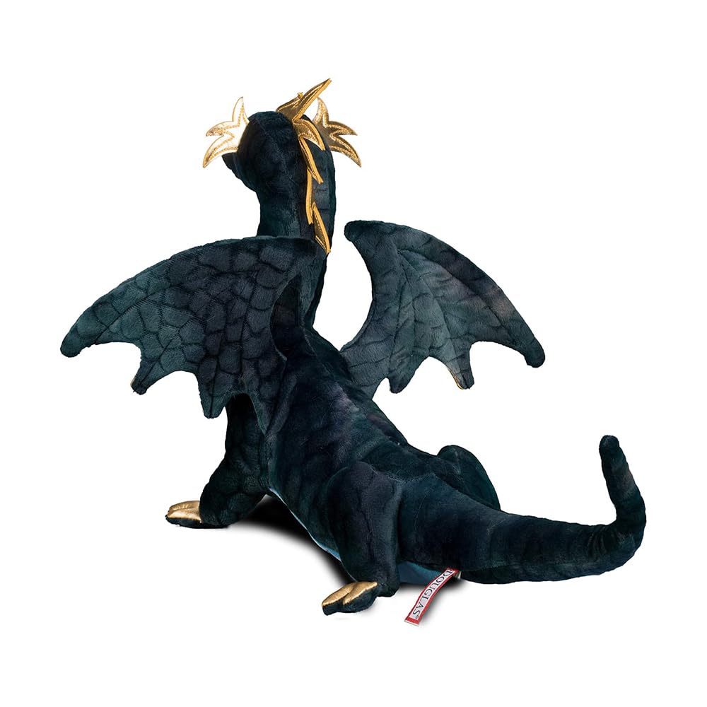 Douglas Aragon Navy Dragon wings and gold crest enhance display and collection appeal.