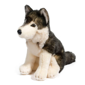 Douglas Atka Wolf plush is safe for ages 24 months and up.