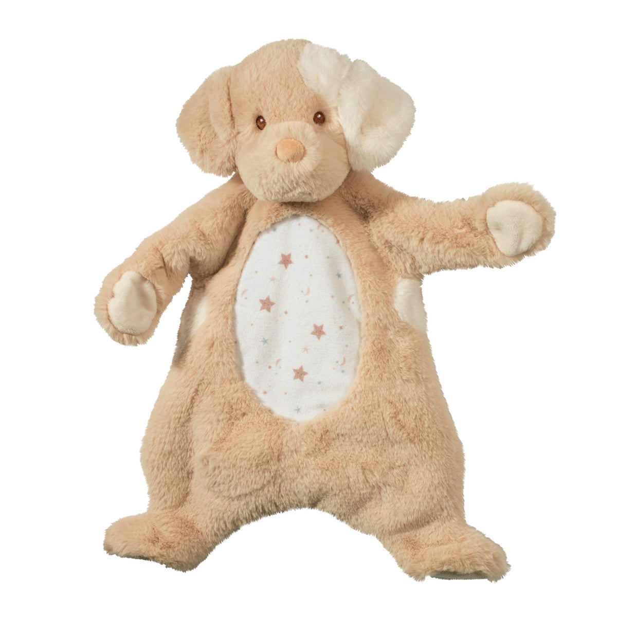 Douglas Auggie Tan Puppy Sshlumpie plush lovey offers soft comfort and gentle security for babies.