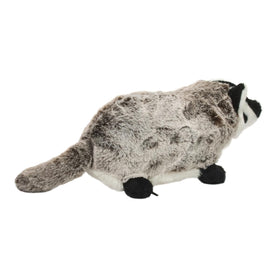 Douglas Barry Badger body sideview highlighting textured plush fur.