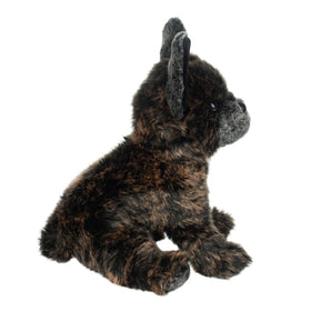 Douglas Billie plush coat brindle detail highlights lifelike look for dog lovers.